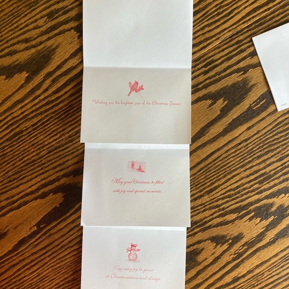 Lot of 35 Unused Assorted Christmas Cards Envelopes Snowmen Birds Animals Winter - Picture 3 of 13